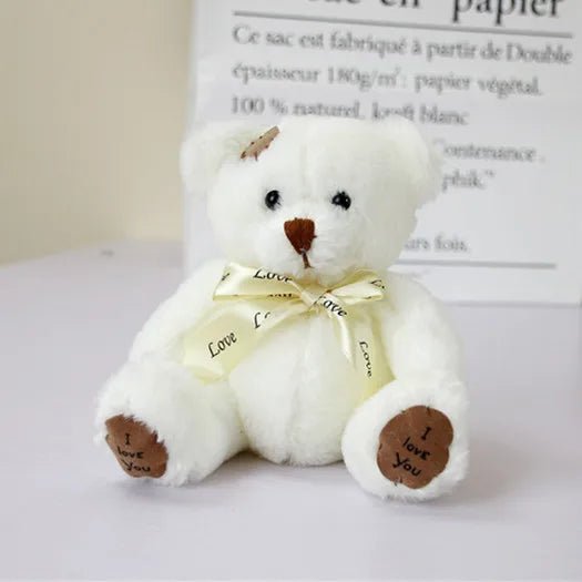 Doudou ours bébé doux avec ruban – Cadeau naissance garçon fille | Cercle Bébé