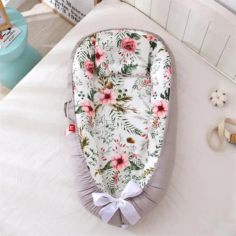 Berceau Bébé - NidPortableBébé™ - Fleurs - Mon doux bébé