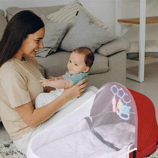 lit de bebe rouge