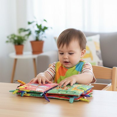 Livre bebe en tissus