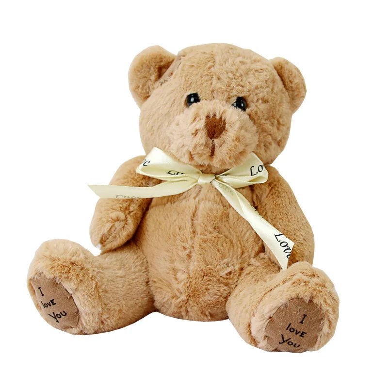 Doudou ours bébé doux avec ruban – Cadeau naissance garçon fille | Cercle Bébé