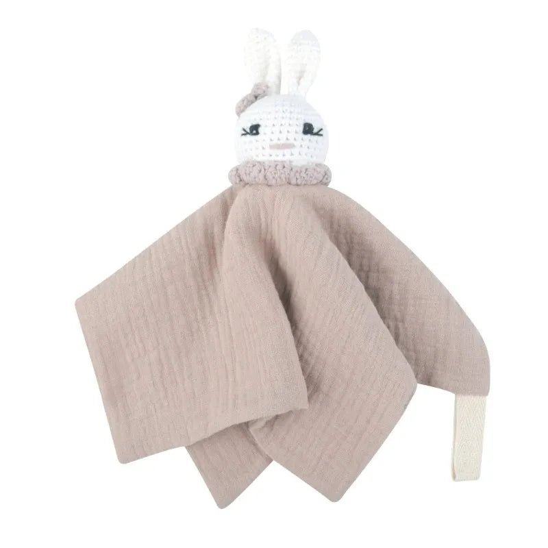 Doudou Lapin Bébé en Mousseline – Compagnon doux et rassurant