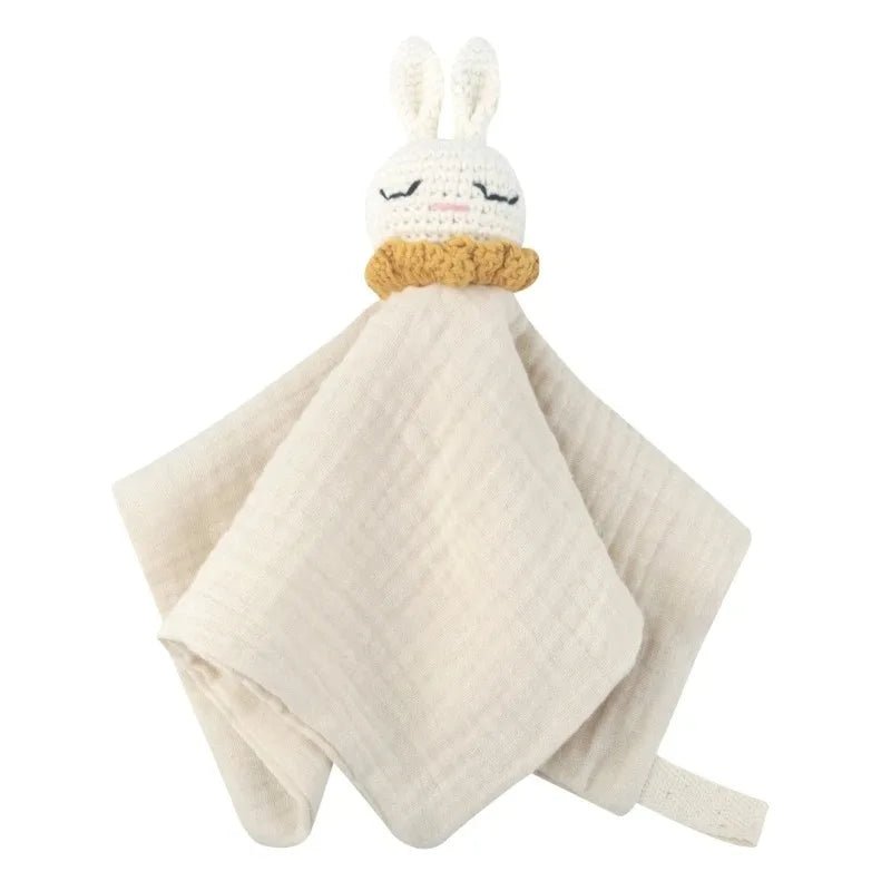 Doudou Lapin Bébé en Mousseline – Compagnon doux et rassurant