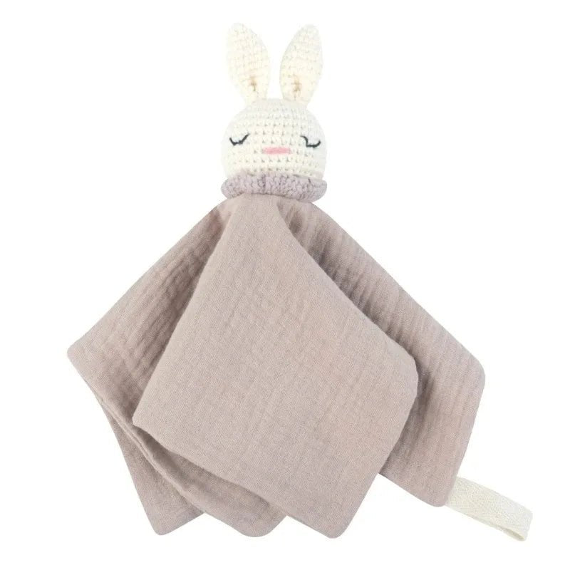 Doudou Lapin Bébé en Mousseline – Compagnon doux et rassurant