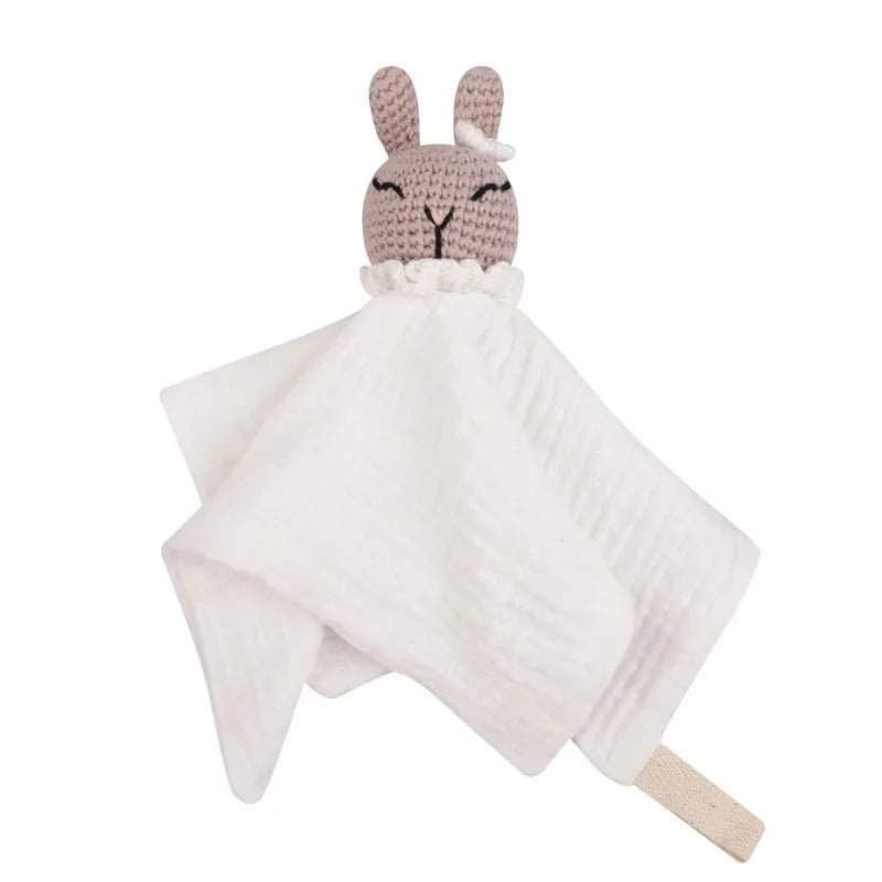 Doudou Lapin Bébé en Mousseline – Compagnon doux et rassurant
