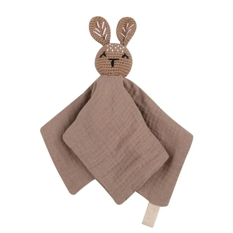 Doudou Lapin Bébé en Mousseline – Compagnon doux et rassurant