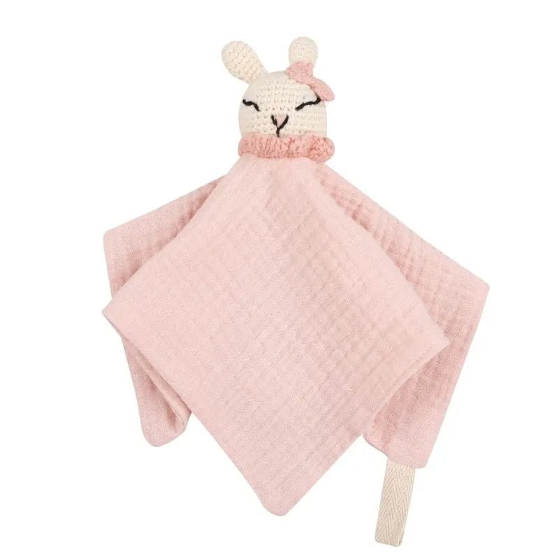 Doudou Lapin Bébé en Mousseline – Compagnon doux et rassurant