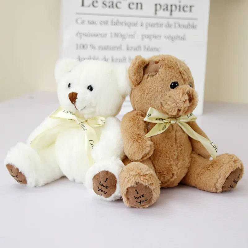 Doudou ours bébé doux avec ruban – Cadeau naissance garçon fille | Cercle Bébé