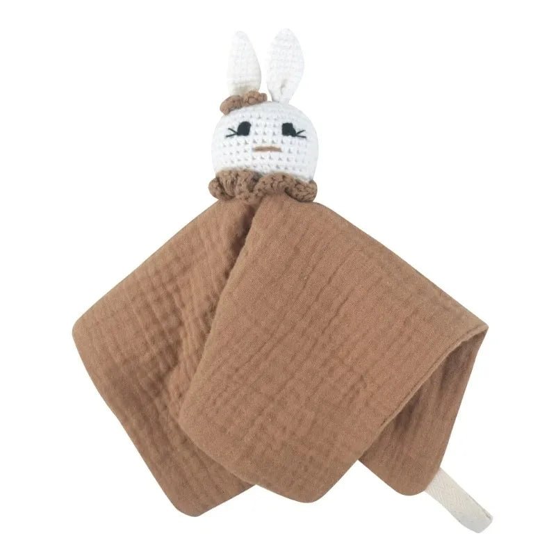 Doudou Lapin Bébé en Mousseline – Compagnon doux et rassurant