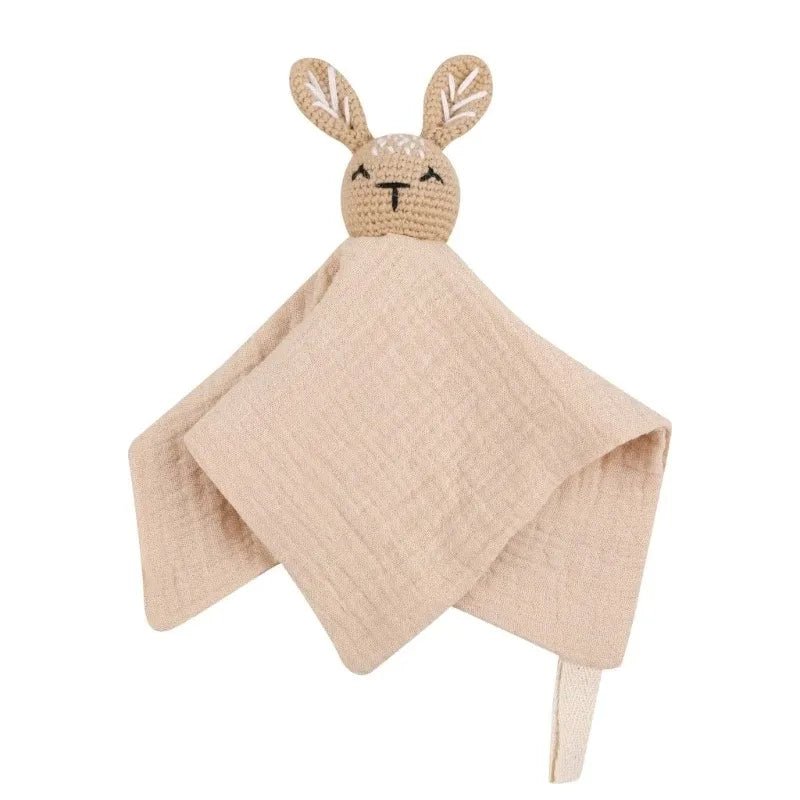 Doudou Lapin Bébé en Mousseline – Compagnon doux et rassurant