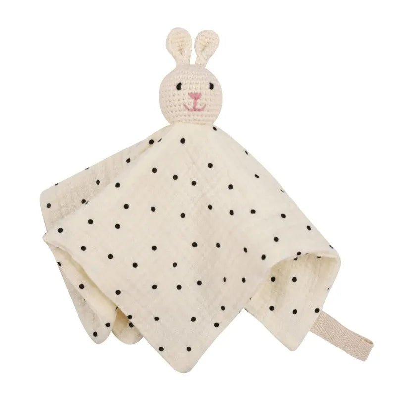 Doudou Lapin Bébé en Mousseline – Compagnon doux et rassurant