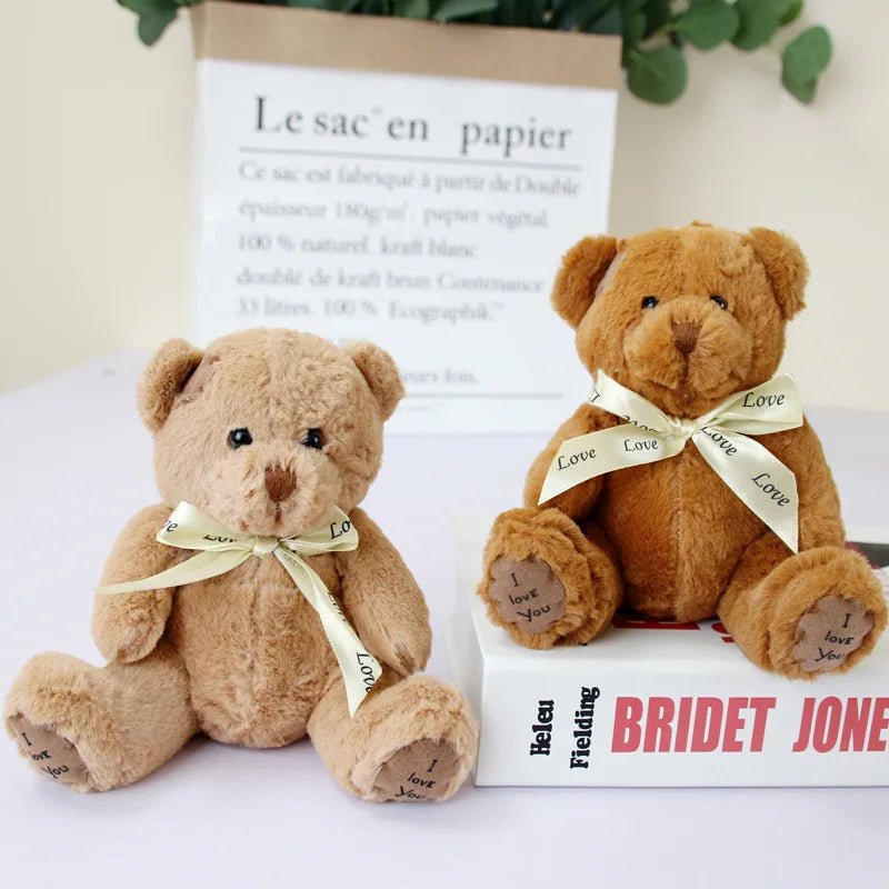 Doudou ours bébé doux avec ruban – Cadeau naissance garçon fille | Cercle Bébé