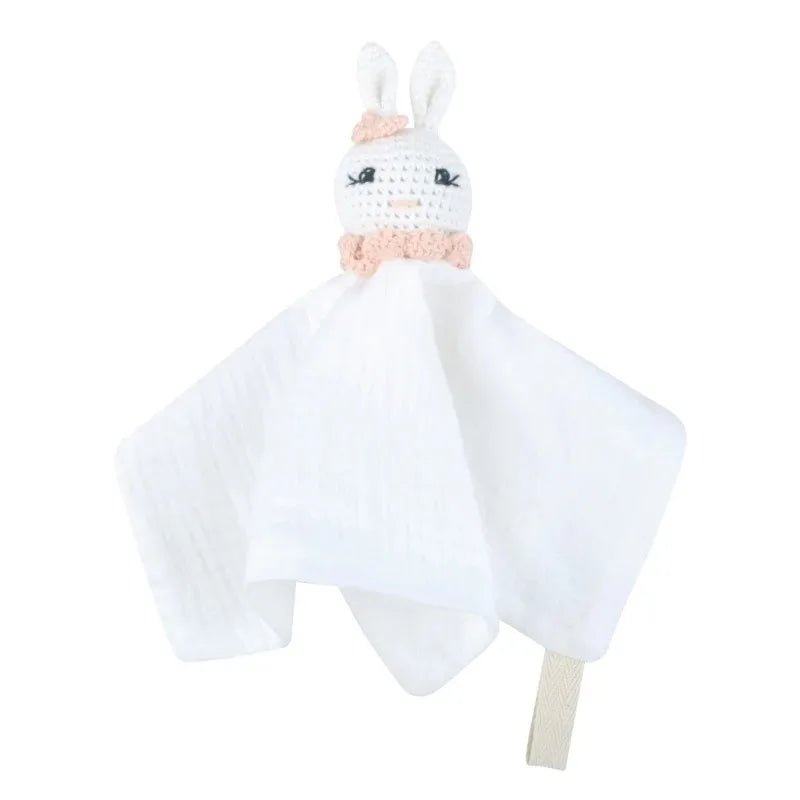 Doudou Lapin Bébé en Mousseline – Compagnon doux et rassurant