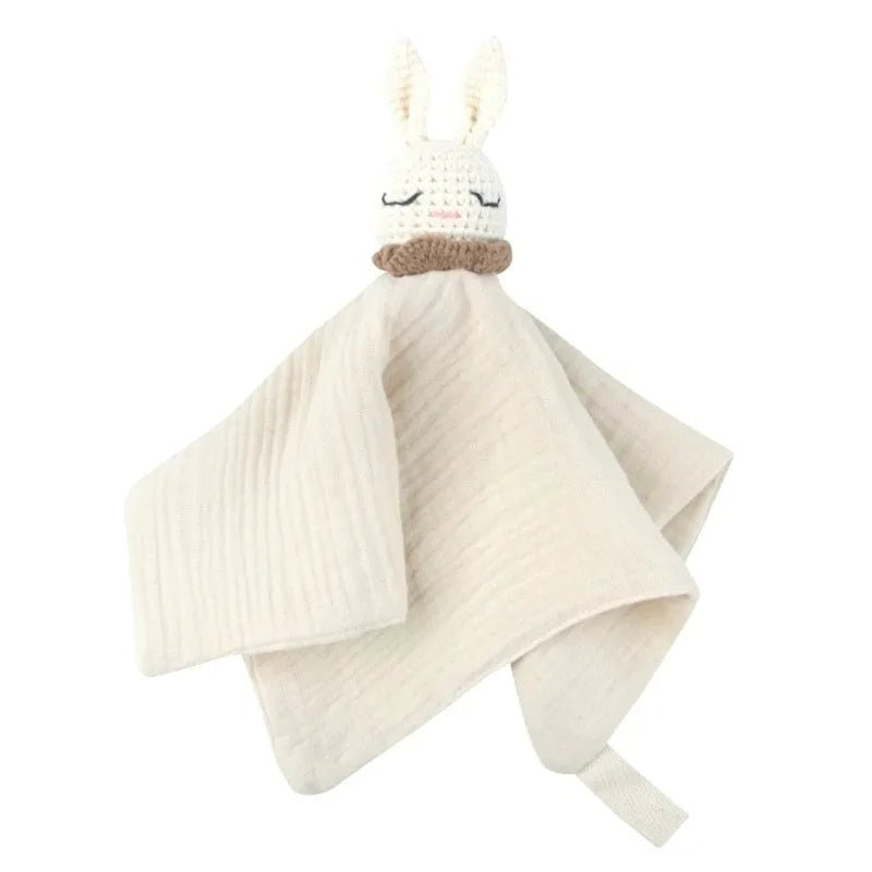 Doudou Lapin Bébé en Mousseline – Compagnon doux et rassurant