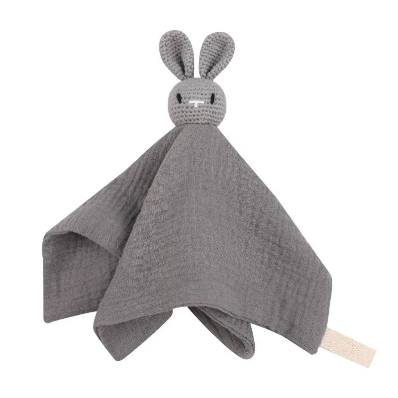Doudou Lapin Bébé en Mousseline – Compagnon doux et rassurant