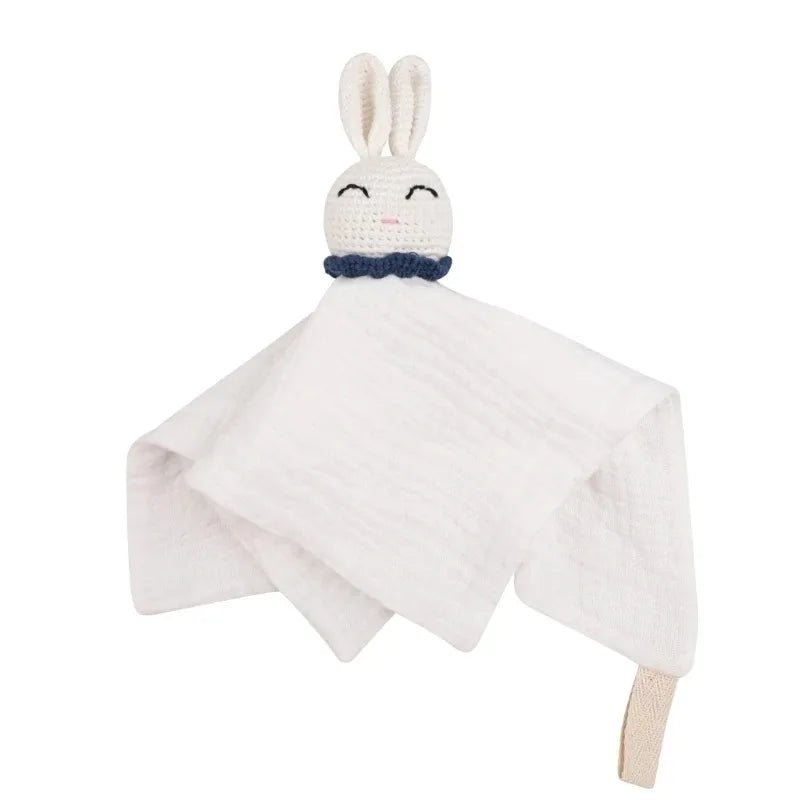 Doudou Lapin Bébé en Mousseline – Compagnon doux et rassurant