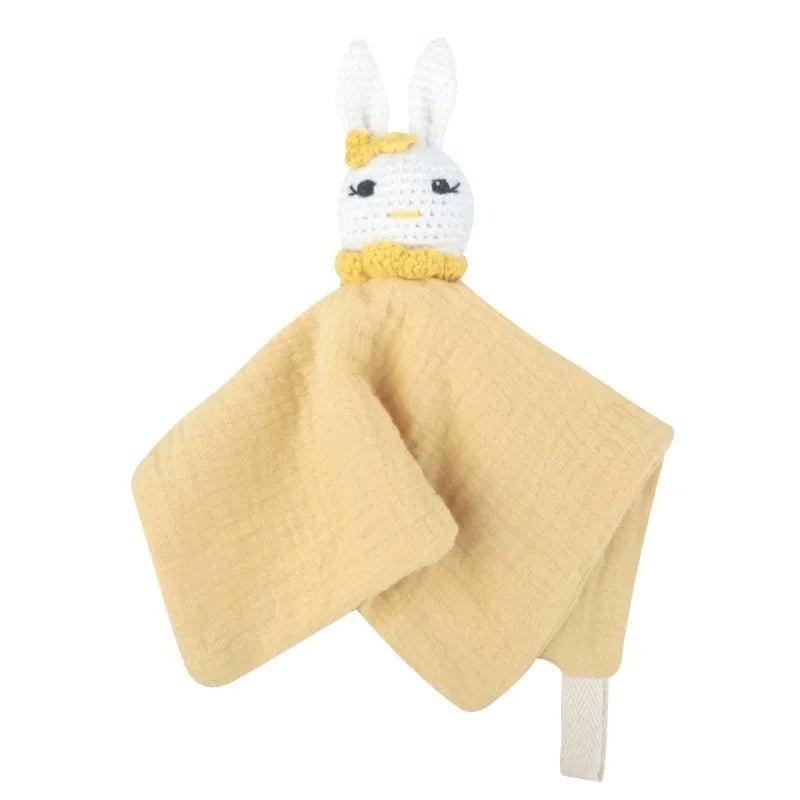 Doudou Lapin Bébé en Mousseline – Compagnon doux et rassurant