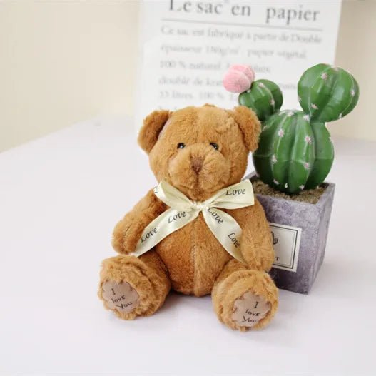 Doudou ours bébé doux avec ruban – Cadeau naissance garçon fille | Cercle Bébé