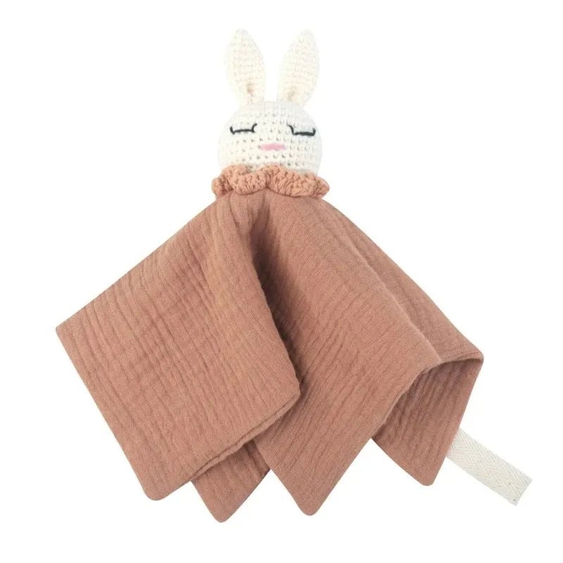 Doudou Lapin Bébé en Mousseline – Compagnon doux et rassurant