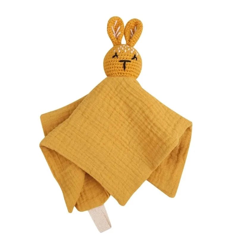Doudou Lapin Bébé en Mousseline – Compagnon doux et rassurant