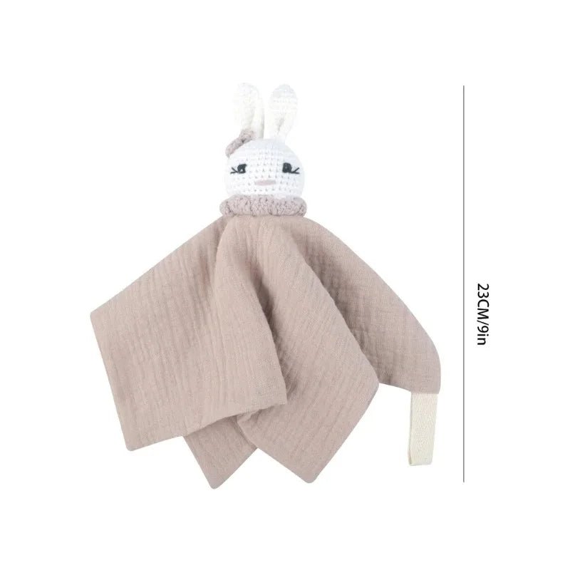 Doudou Lapin Bébé en Mousseline – Compagnon doux et rassurant