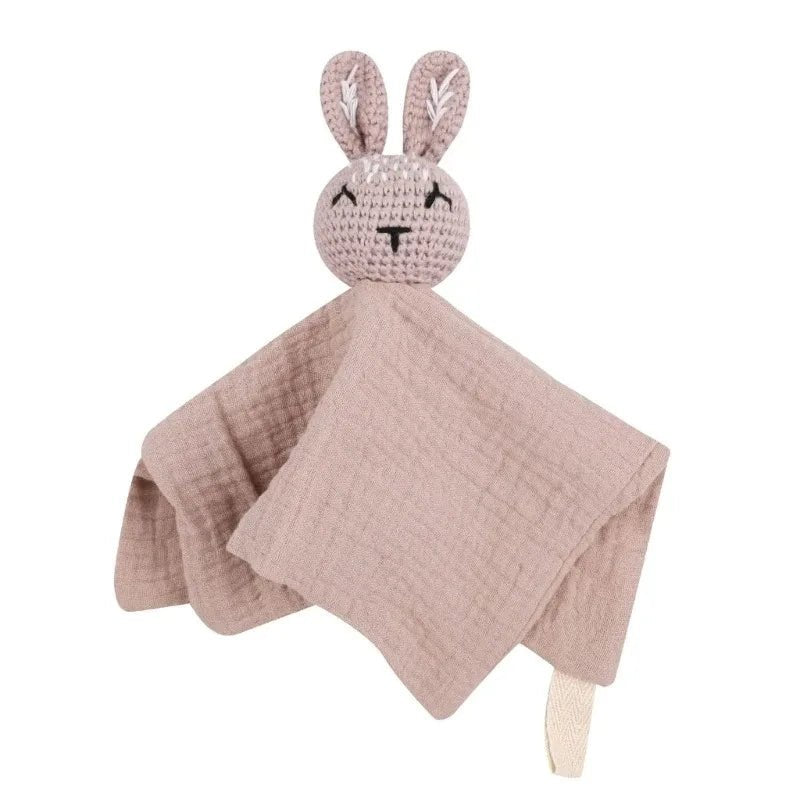 Doudou Lapin Bébé en Mousseline – Compagnon doux et rassurant