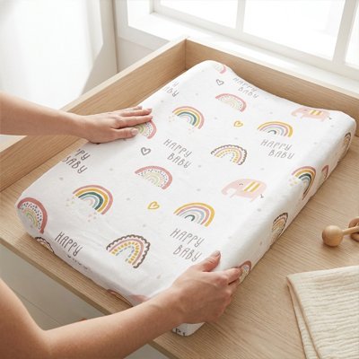 Housse matelas à langer Douce. imperméable et antidérapante