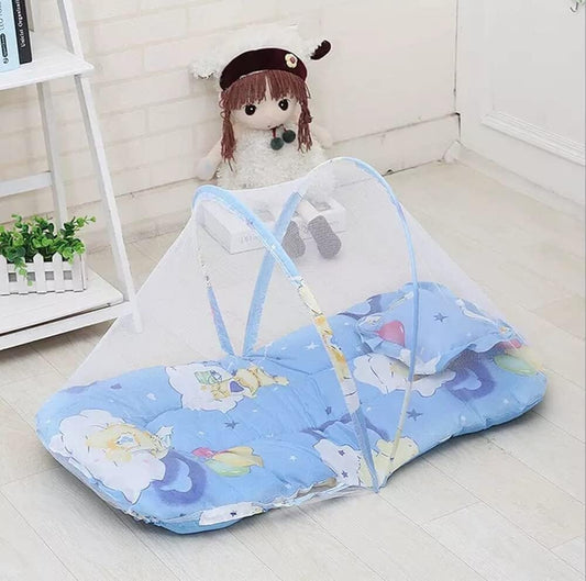 Moustiquaire Lit Bébé - SleepNest™ - Bleu - Mon doux bébé